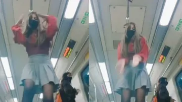 Video of girl dancing inside Delhi Metro goes viral, internet furious – Watch