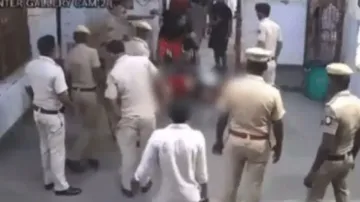 Another CCTV footage shows Tillu Tajpuriya murdered in prison officials' presence