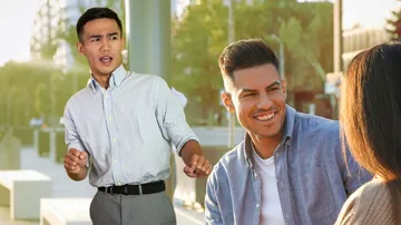 Woman 'caught' red-handed by husband with another man publicly; watch what happens next