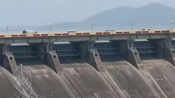 Hirakud dam in Sambalpur 