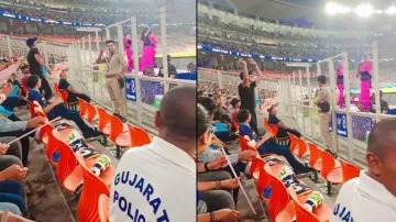 Youth copies cheer girls, grooves to music beats at stadium; watch