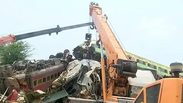 Train Wreck At Bahanaga In Balasore