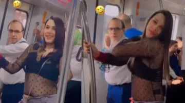 Desi uncle’s hilarious reaction to girl’s dance inside Delhi Metro leaves internet in splits