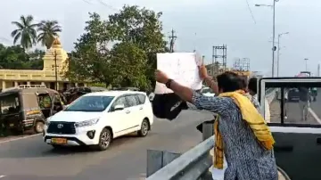 Odisha 5T secretary VK Pandian faces black flag protest in Bhadrak 