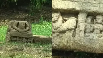 Eighth century sculpture of Lord Buddha discovered while digging pond in Puri 