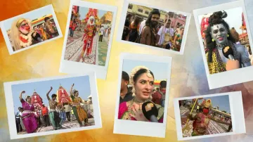 Dressed up as Lord Shiva, Lord Hanuman, devotees add colour to Puri Rath Yatra 