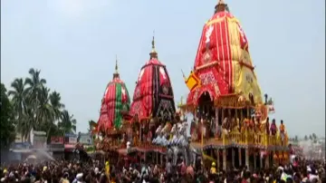 Chariots of Lord Jagannath and siblings reach Gundicha temple