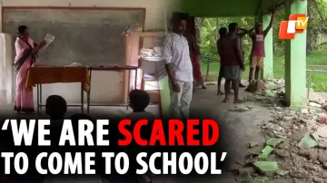 Odisha, School and Mass Education Department, Dilapidated School Building, Mayurbhanj