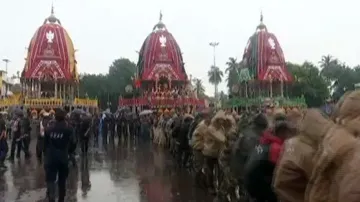 Rath Yatra: ‘Dakshina Moda’ rituals of three chariots held in Puri 