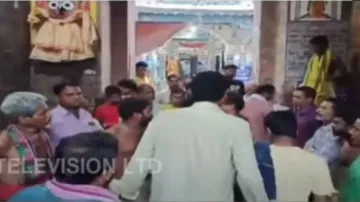 Servitors stall rituals at Lord Gopaljew temple