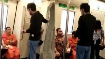 Kuch toh sharam karo: Aunties school young couple for PDA inside Delhi Metro