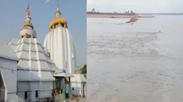 Temporary road connecting Dhabaleswar temple washes away