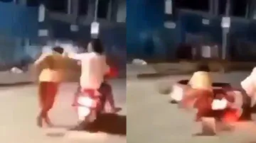 Bikers suffer instant karma for troubling pedestrian, watch