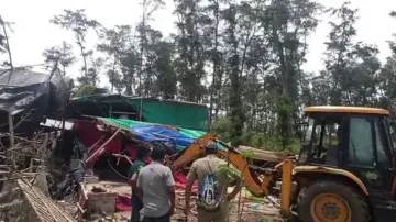 Makeshift huts on Udaypur beach razed over sex racket allegations