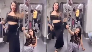 Girls’ 'pole dance' video on Delhi Metro goes viral; watch
