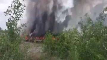 Fire In Falaknuma Express