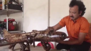 Odisha bike mechanic builds replica of iconic Dakota aircraft using coconut shells