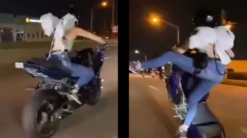 Why should boys have all the fun! Girl’s bike stunt will leave your jaws dropped; watch