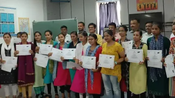 OTV Cares Tailoring Trainees With Their certificates