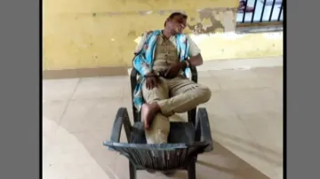 Warder sleeping inside Talcher jail