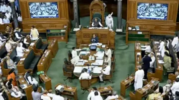 Manipur issue: LS adjourned till 2 p.m, Oppn MPs protest in black clothes