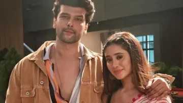 Reyansh (Kushal Tandon) and Aradhana (Shivangi Joshi) 