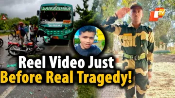 Odisha BSF Jawan, Road Mishap, viral video, Dharakote, Ganjam 