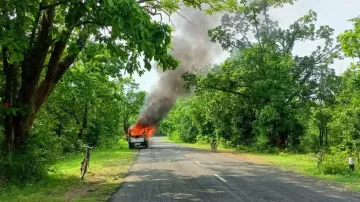 Missing minor boy found dead; irate villagers set police van on fire in Odisha’s Angul