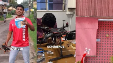 Man delivers food with his ingenious drone, netizens express concerns; watch