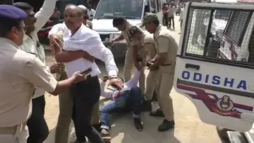 Police detained some BJP workers following the protest
