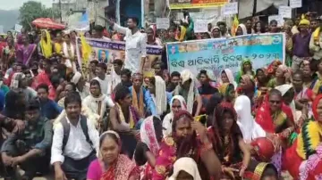 Tribal Protest In Malkangiri