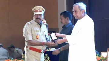 CM Naveen Patnaik gives away medals to 28 Odisha Police personnel 