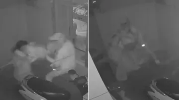 Brave woman fights robber