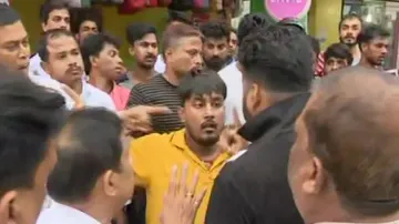 Face-off at market building in Bhubaneswar