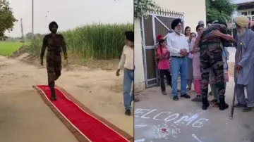 Homecoming: Indian Army Jawan receives heartwarming welcome from family members; watch