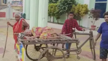 Odisha family carries 95-yr-old woman to bank on cycle rickshaw to collect pension