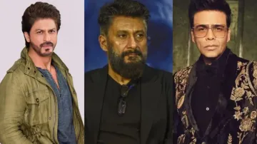 Shah Rukh Khan, Vivek Agnihotri and Karan Johar