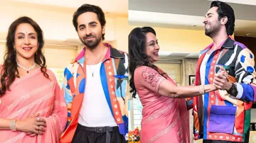 Ayushmann Khurrana meets OG Dream Girl Hema Malini