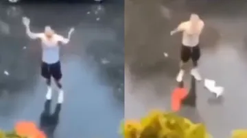 Girl throws boyfriend out in rain for ‘cheating’ on her with her sister; watch