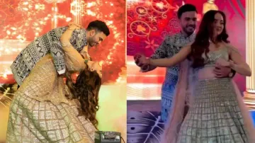 Bride and groom's enchanting dance on 'Saathiya