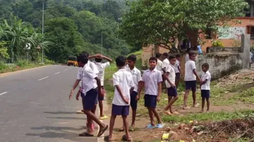 NH running through school campuses puts students at grave risk in Odisha’s Gajapati
