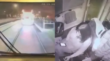 Deadly consequences of being busy on mobile while driving train; watch live rail mishap