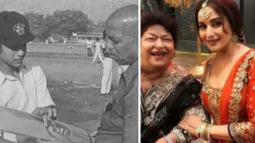 Sachin Tendulkar-Ramakant Achrekar, Saroj Khan and Madhuri Dixit