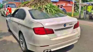 Bihar farmer carries fodder on BMW, video goes viral