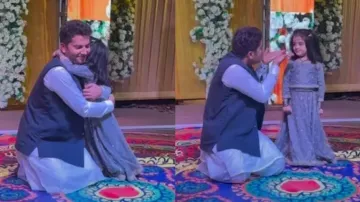 Father-daughter duo cute performance on 