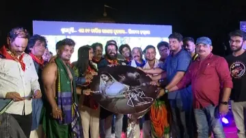 Pushkara's music launch held; actor Sabyasachi & team visit Lingaraj Temple