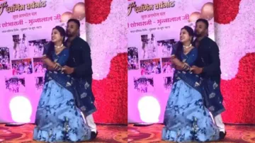 Bride, groom weave magic with graceful dance to ‘Malang Sajna’ – Watch