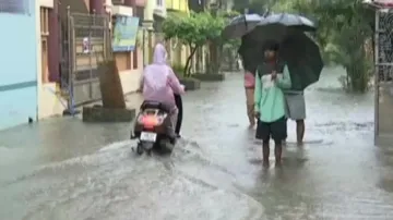 Low pressure triggers heavy rainfall