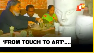 Visually Impaired Artists Craft Idols With Clay Ahead Of Durga Puja In Kolkata