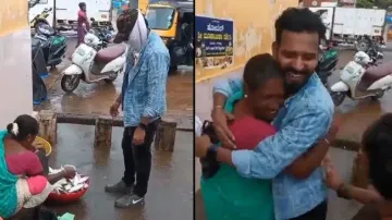 Man working in Dubai surprises his mother after three years 